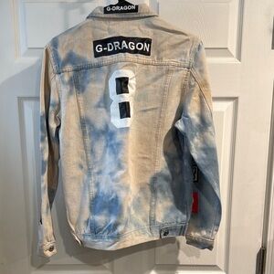 G-Dragon Denim Jacket - Blue Tie-Dye